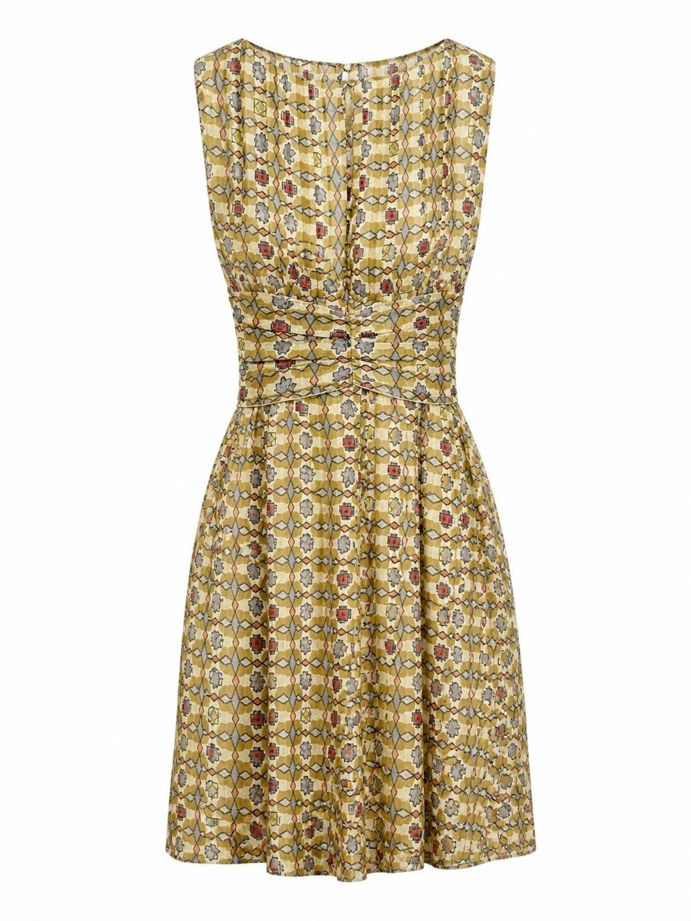 Philosophy Di Alberta Ferretti VTG Silk Print Dress 40 IT 4 US
